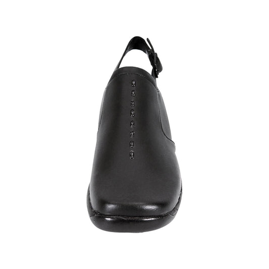 24 HOUR COMFORT Myra Women's Wide Width Leather Clogs