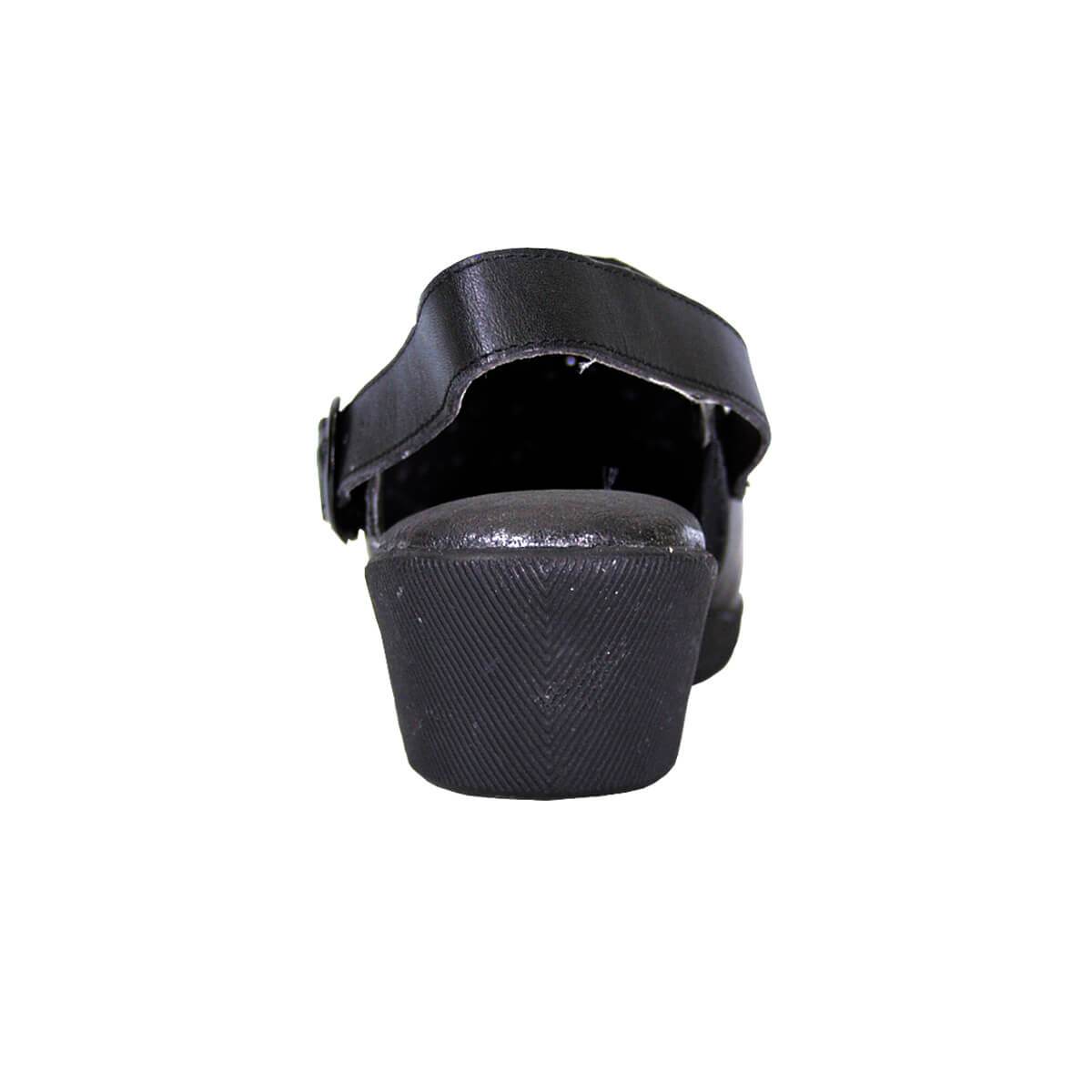 24 HOUR COMFORT Libby Women's Wide Width Leather Slingback Clogs