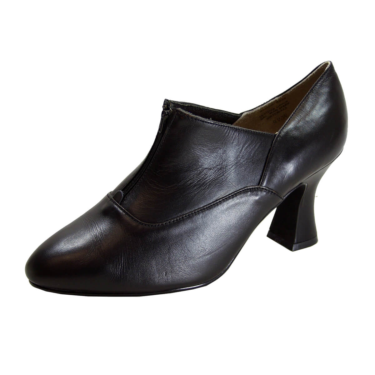 PEERAGE Silvia Women's Wide Width Louis-Heel Leather Dress Pumps – FootwearUS