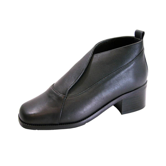 Peerage Thea Women's Wide Width Leather Dress Booties