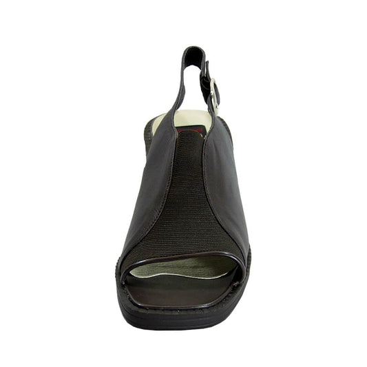 PEERAGE Lindy Women's Wide Width Leather Heeled Sandals