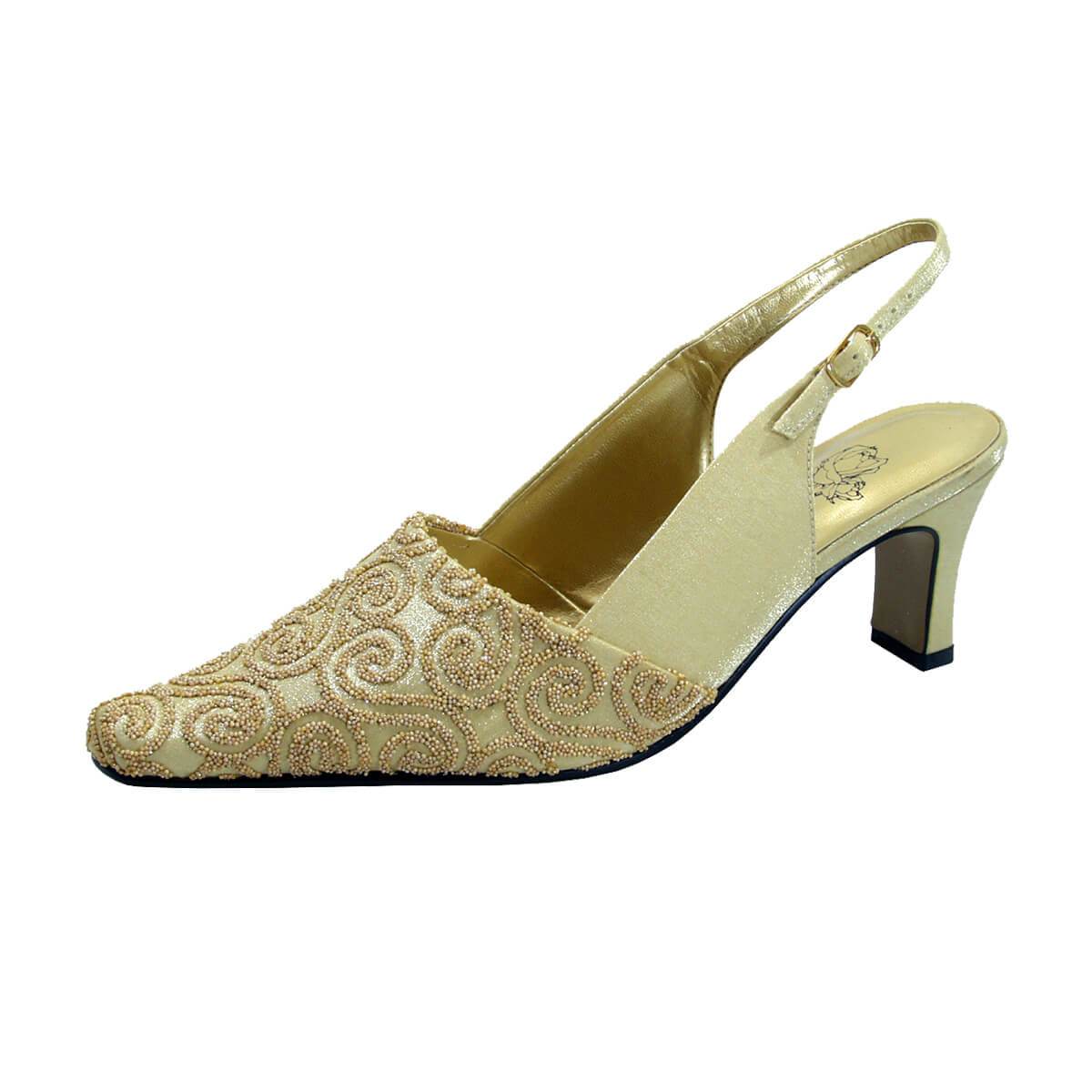 FLORAL Clover Women's Wide Width Dress Slingback Shoes FLORAL Clover Women's Wide Width Dress Slingback Shoes