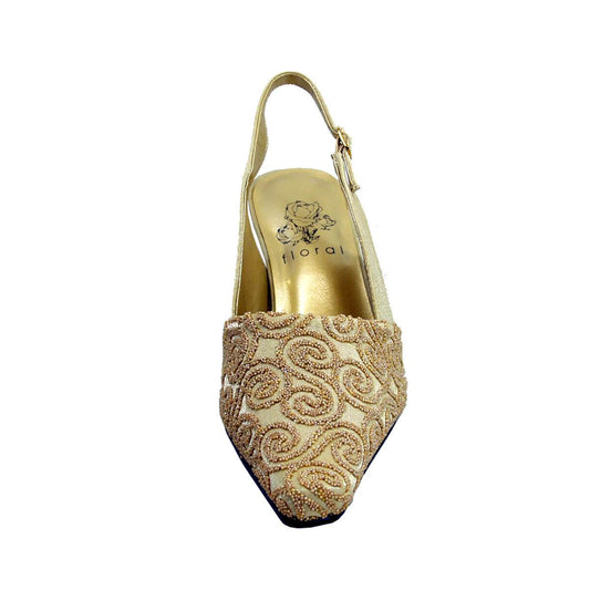 FLORAL Clover Women's Wide Width Dress Slingback Shoes