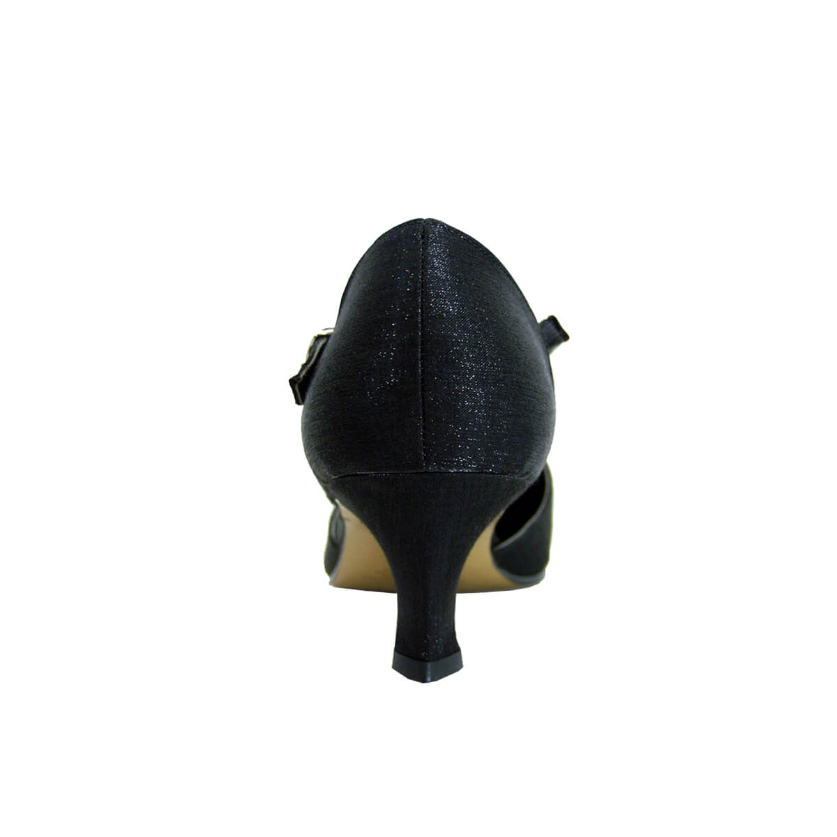 FLORAL Maribel Women's Wide Width Rhinestone Accent T-Strap Heels