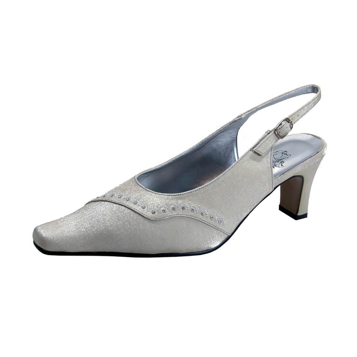 FLORAL Rene Women's Wide Width Slingback Dress Shoes FLORAL Rene Women's Wide Width Slingback Dress Shoes