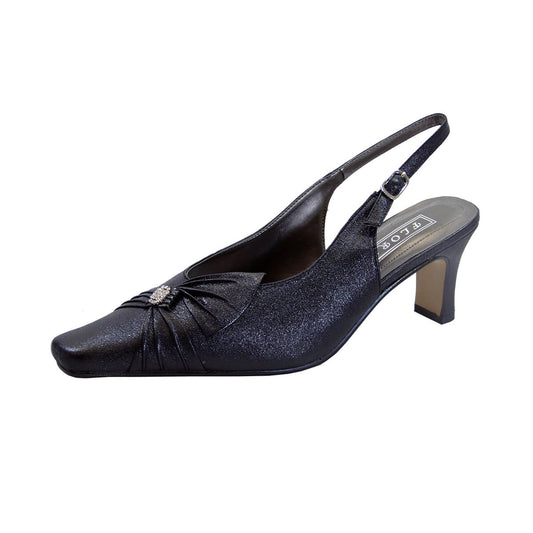 Footwearus FLORAL Jaya Women's Wide Width Slingback Dress Pumps