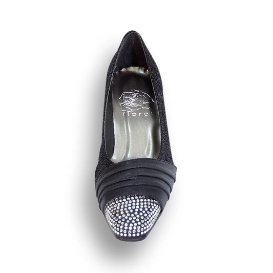 FLORAL Dolly Women's Wide Width Glittery Metallic Pumps