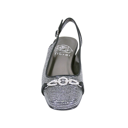 FLORAL Chelsea Women's Wide Width Crystal Ornament Slingback Shoes