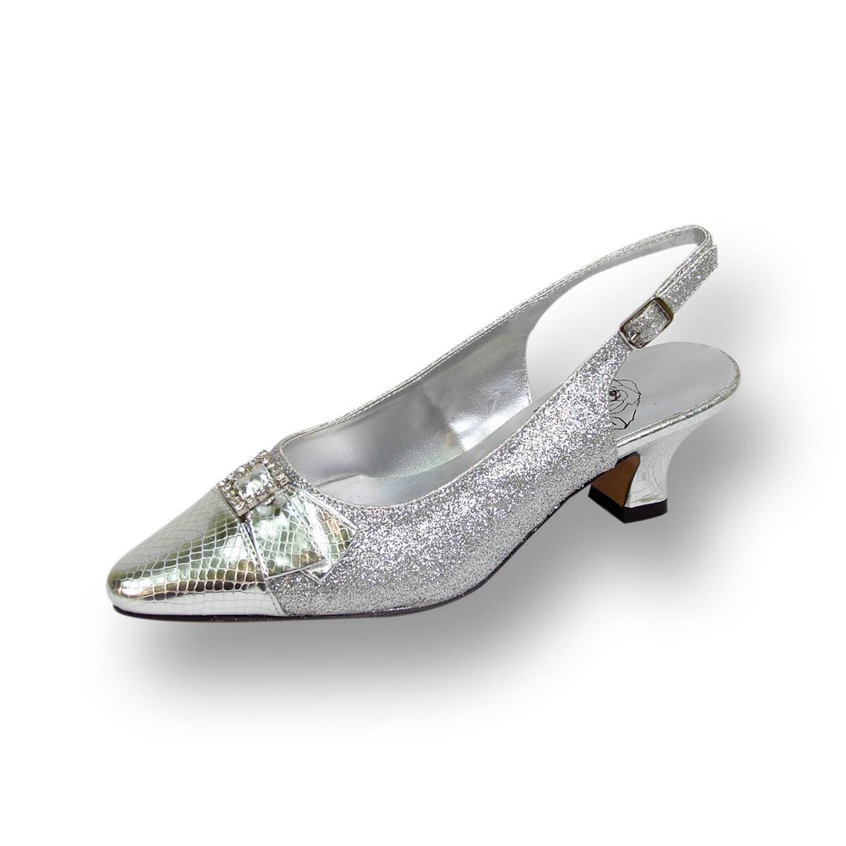 FLORAL Nancy Women's Wide Width Slingback Dress Pumps – FootwearUS
