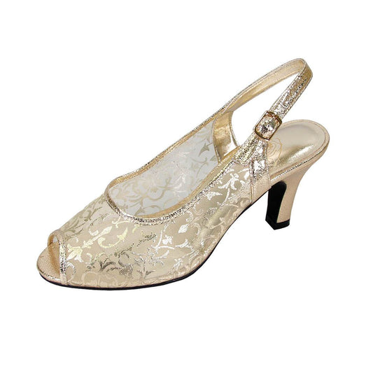 FLORAL Ashley Women's Wide Width Peep Toe Dress Shoes