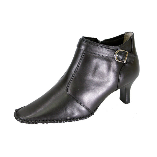 PEERAGE Willow Women's Wide Width Leather Dress Booties
