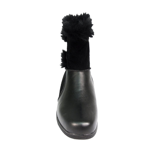 PEERAGE Bryn Women's Wide Width Fleece-Lined Leather Booties