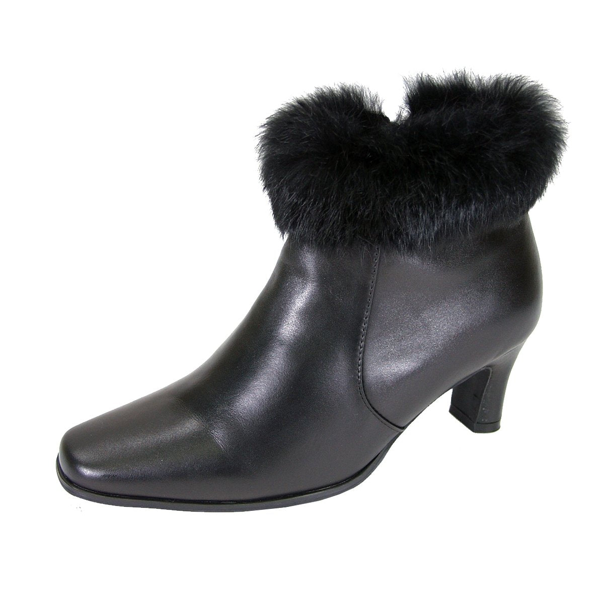 PEERAGE Venus Women's Wide Width Leather Dress Booties – FootwearUS