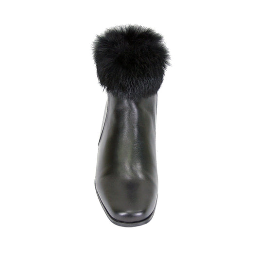 PEERAGE Venus Women's Wide Width Leather Dress Booties