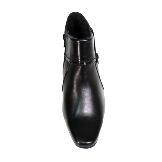 PEERAGE Blair Women's Wide Width Leather Ankle Boots