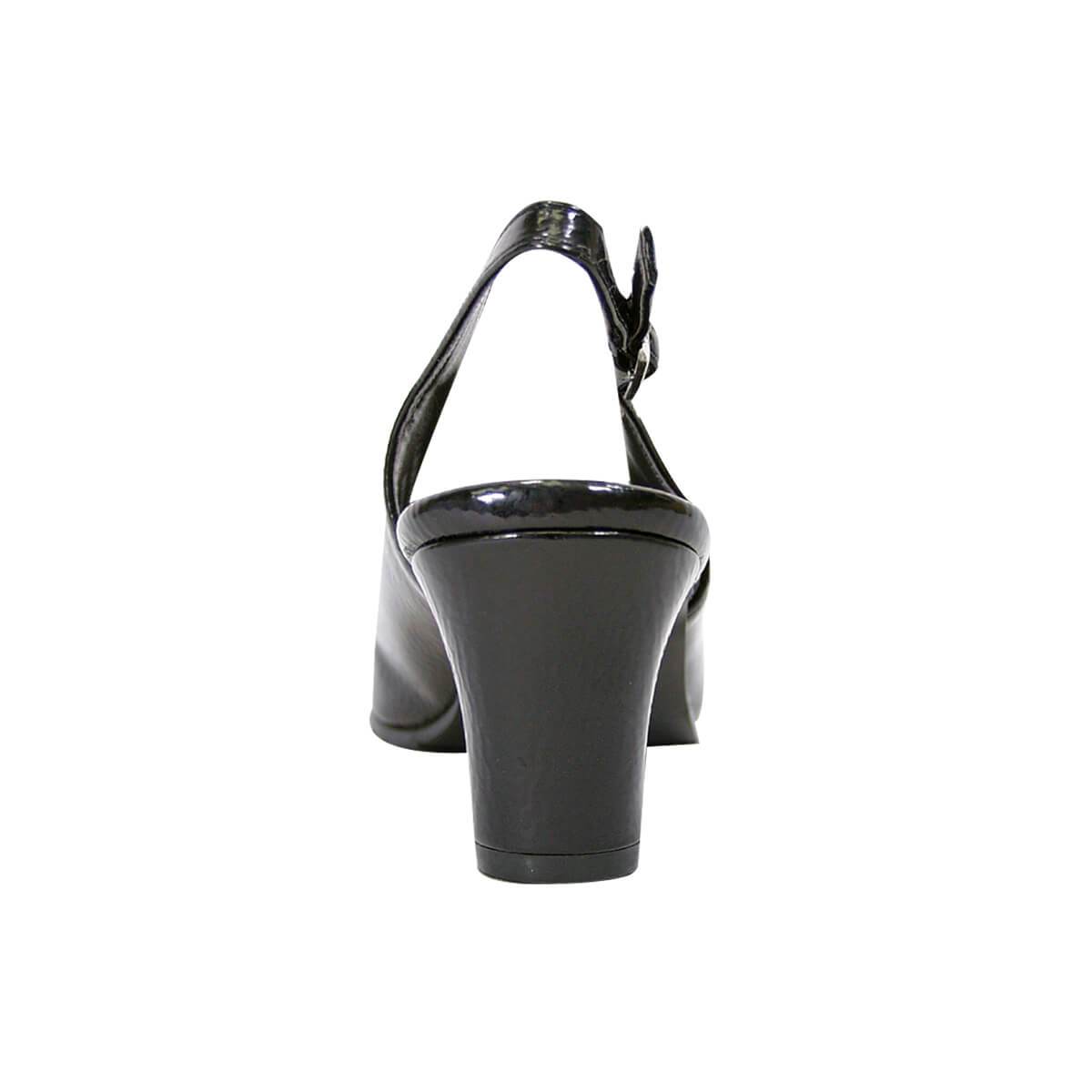 PEERAGE Celine Women's Wide Width Leather Slingback Pumps