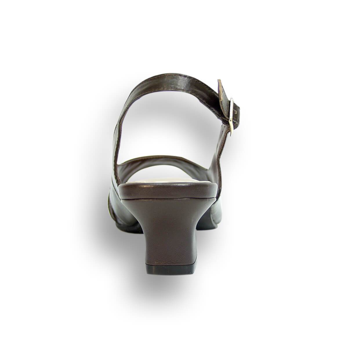 PEERAGE Karen Women's Wide Width Leather Slingback Sandals