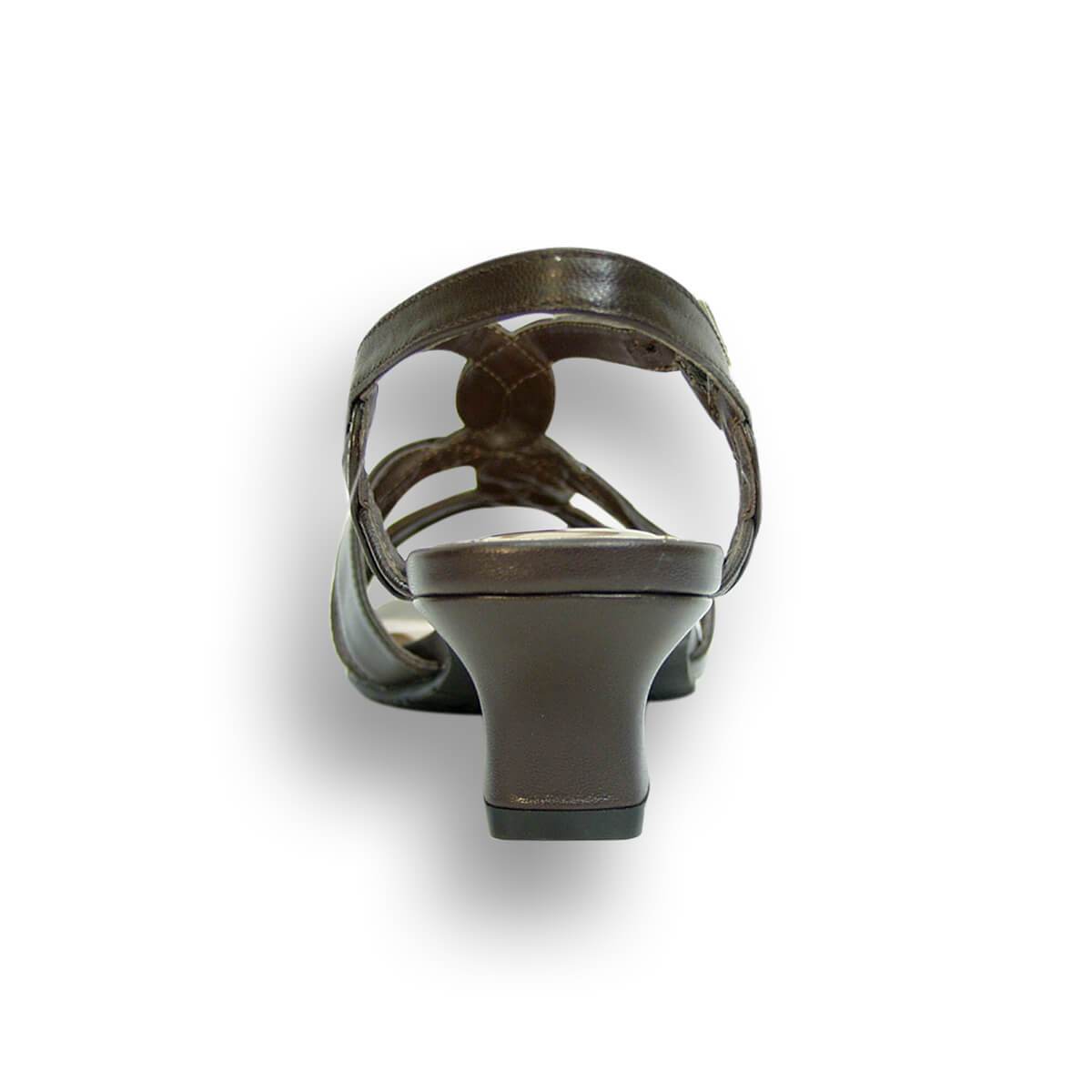 PEERAGE Monica Women's Wide Width Leather Slingback Sandals