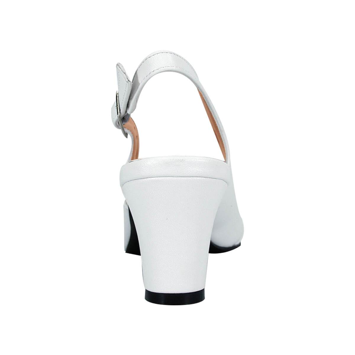 PEERAGE Jodie Women's Wide Width Leather Slingback Pumps