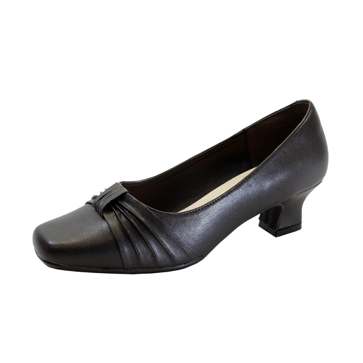 Wide fashion low heel dress shoes