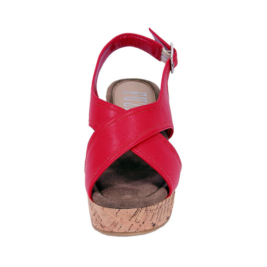 FUZZY Anya Women's Wide Width Platform Casual Sandals