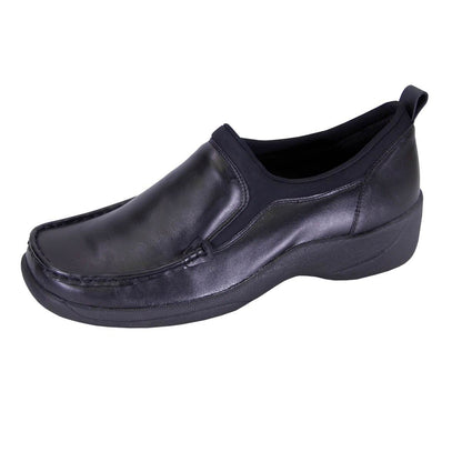 Fazpaz 24 Hour Comfort Lora Women's Wide Width Moccasin Design Comfort Leather Loafers