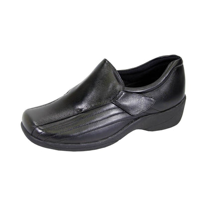 24 HOUR COMFORT Odele Women's Wide Width Leather Slip-On Shoes