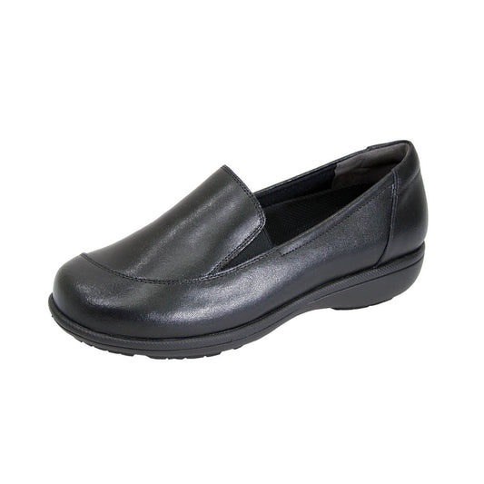 Fazpaz 24 Hour Comfort Peggy Women's Wide Width Slip-On Leather Loafers
