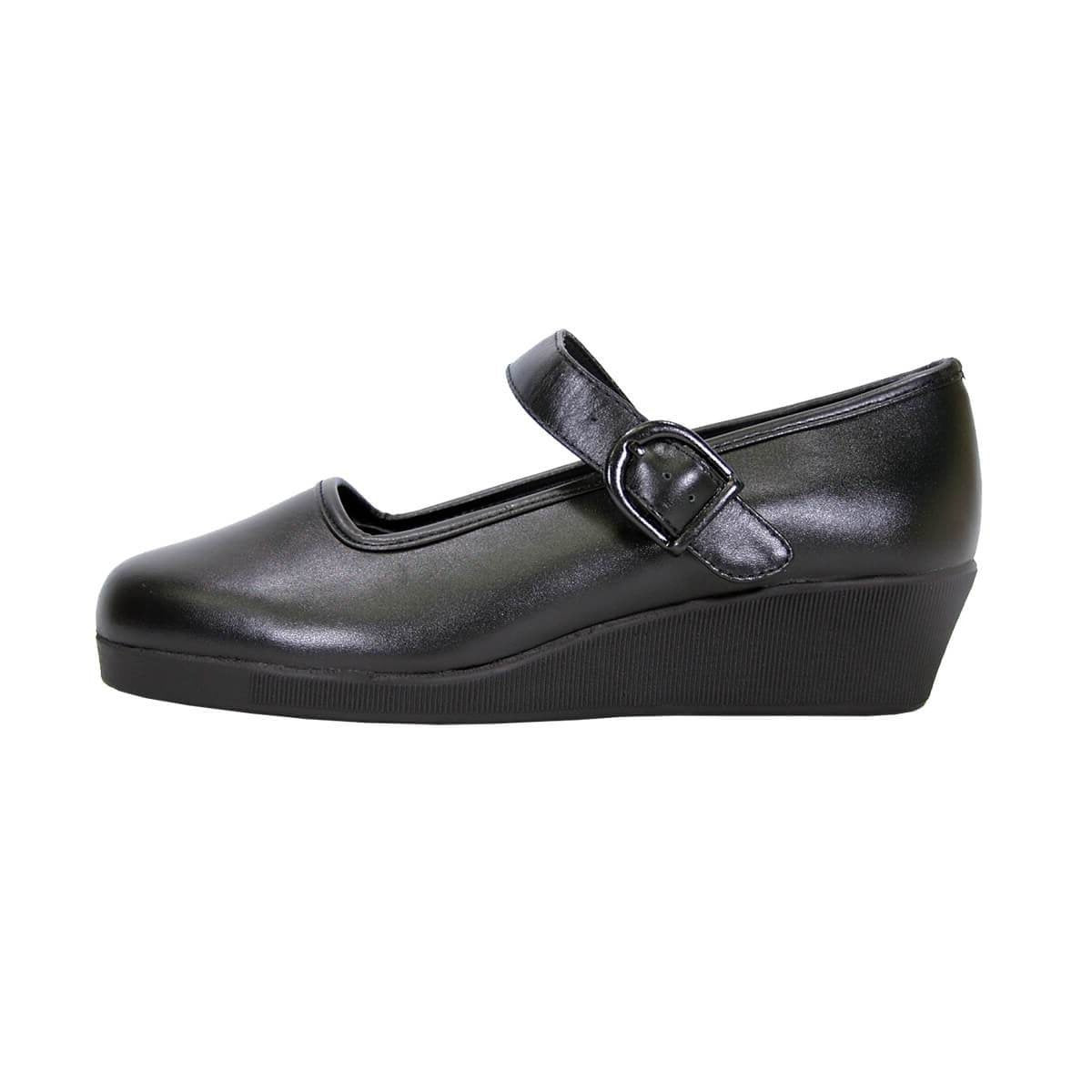 24 HOUR COMFORT Justine Women's Wide Width Leather Wedge Shoes