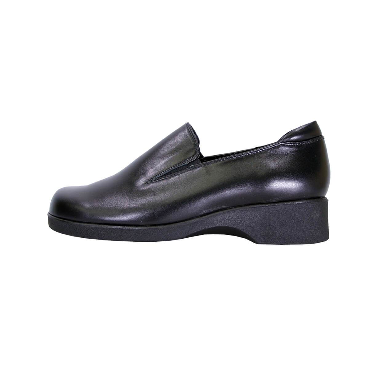 24 HOUR COMFORT Bristol Women's Wide Width Leather Slip-On Shoes