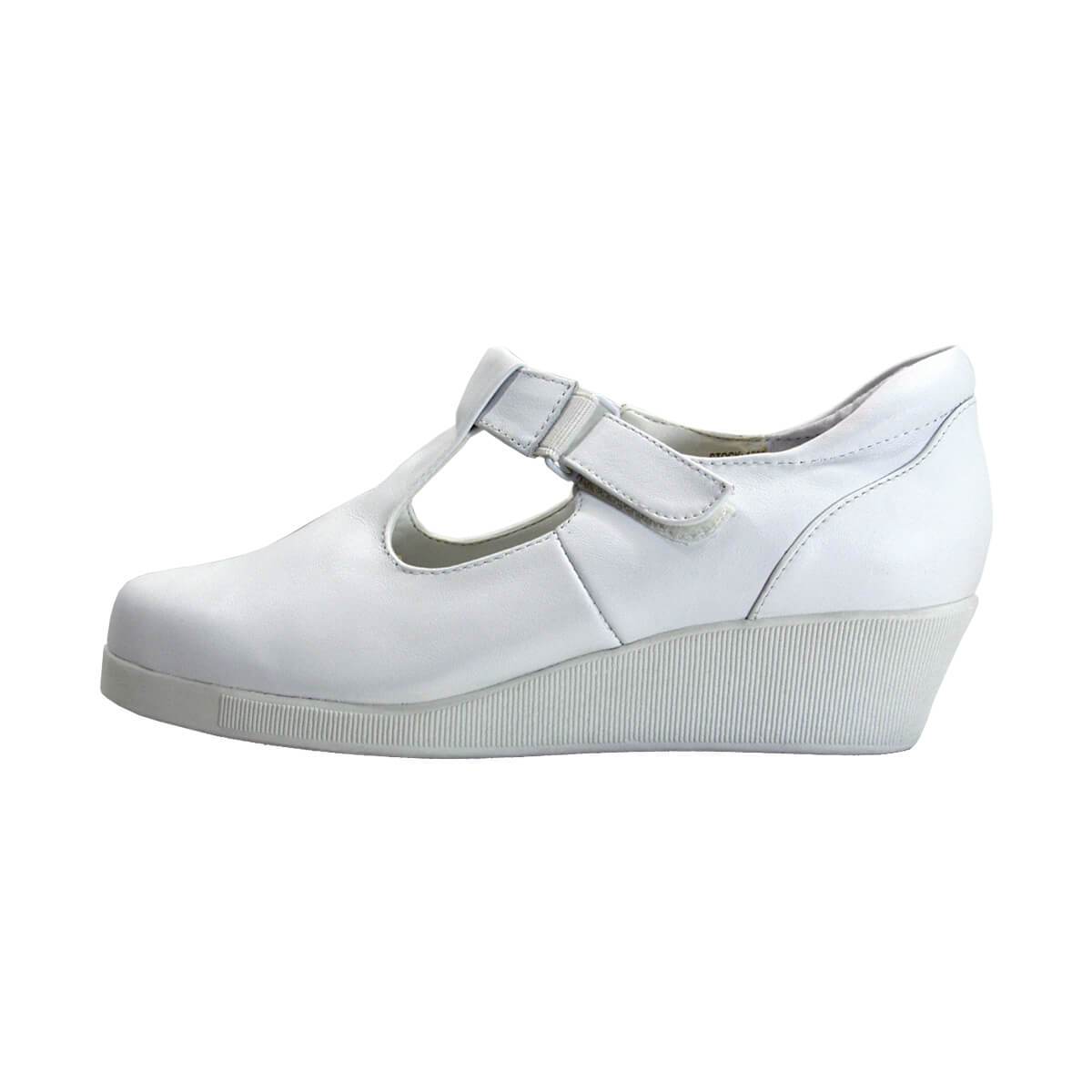 24 HOUR COMFORT Reanne Women's Wide Width T-Strap Leather Shoes