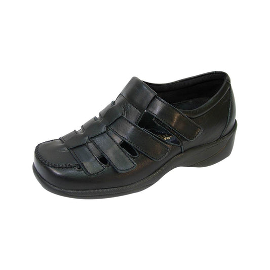 Fazpaz 24 Hour Comfort Audrey Women's Wide Width Adjustable Leather Comfort Shoes
