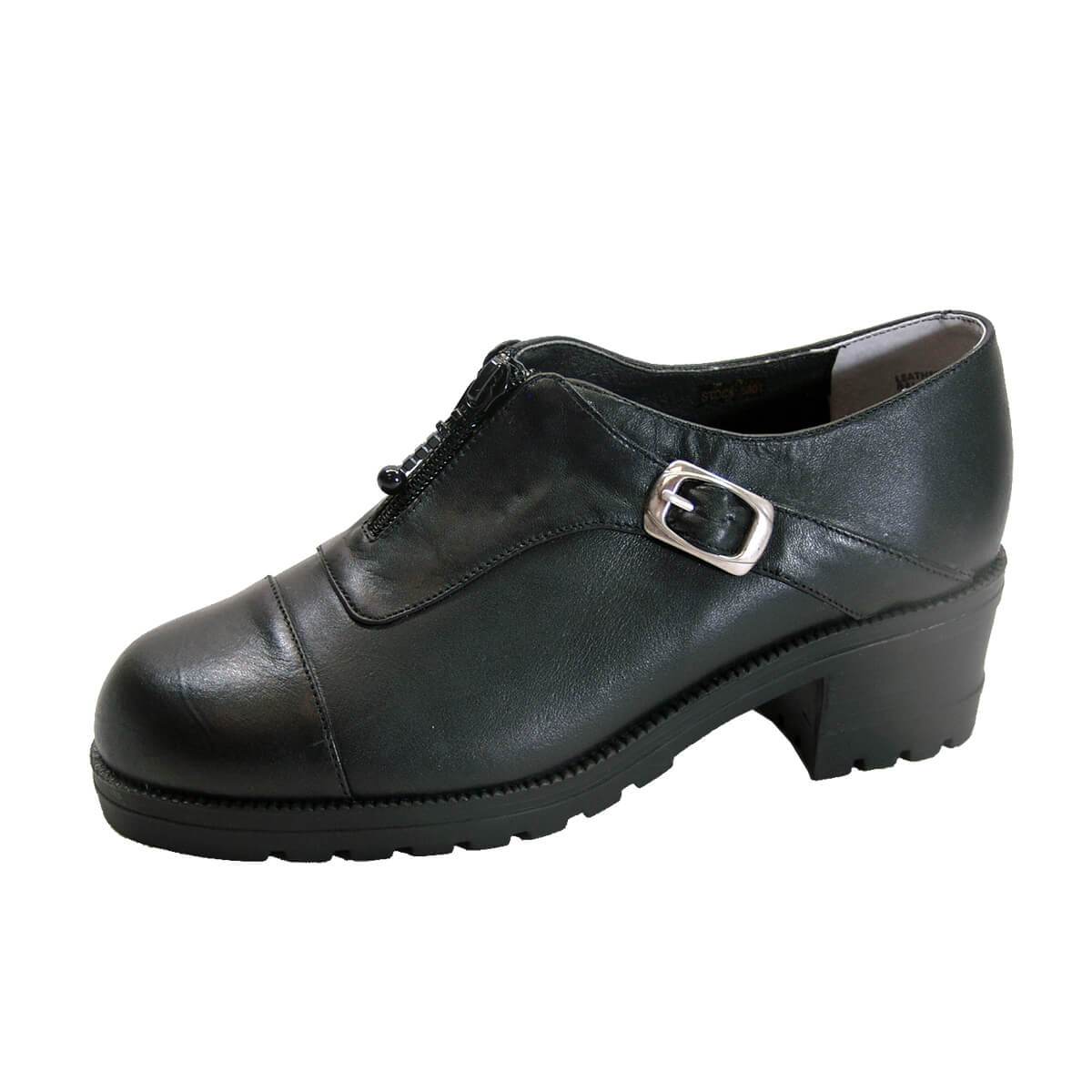 FAZPAZ Peerage Naya Women's Wide Width Leather Shoes with Zipper