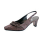 FLORAL Bloom Women's Wide Width Rhinestone Slingback Shoes