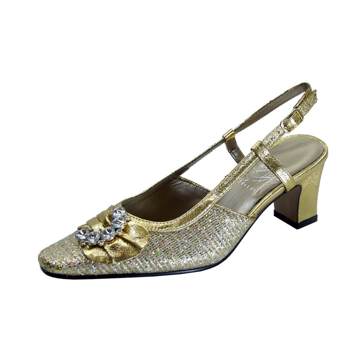 FLORAL Clea Women's Wide Width Dress Slingback Shoes FootwearUS FLORAL Clea Women's Wide Width Dress Slingback Shoes FootwearUS