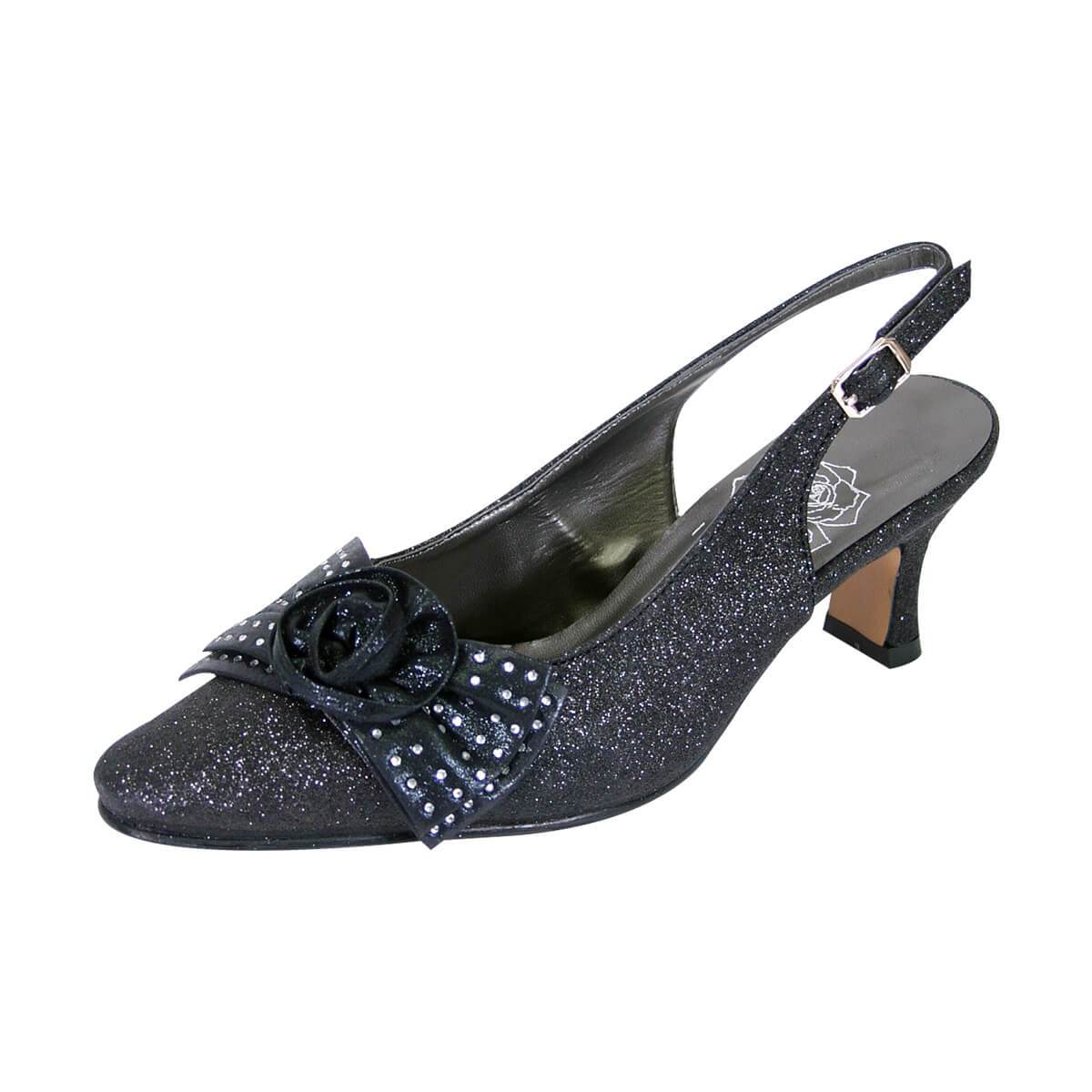 FLORAL Alaina Women's Wide Width Glitter Slingback Shoes FootwearUS FLORAL Alaina Women's Wide Width Glitter Slingback Shoes FootwearUS