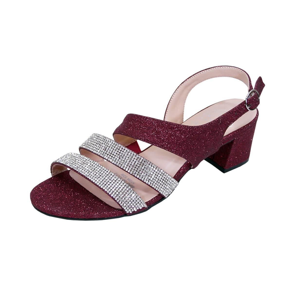 FLORAL Dorothy Women's Wide Width Rhinestone Straps Sandals – FootwearUS