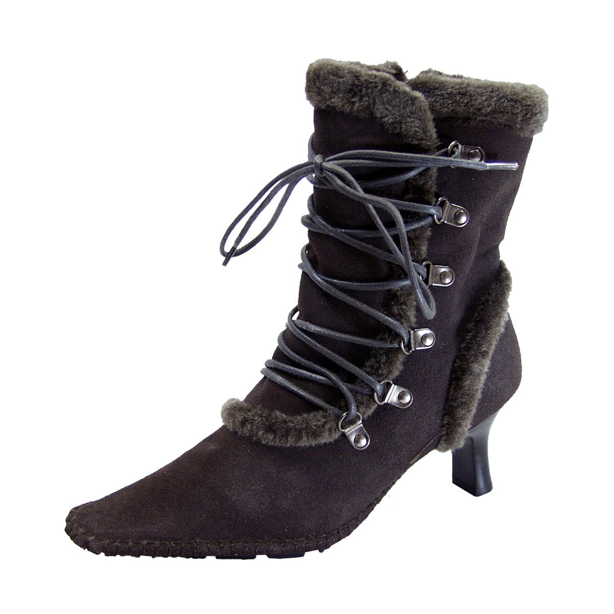 ladies dress boots wide width Wavsuf Womens Dress Shoes Wide Width Winter Low Heel with Zipper Short Ankle-High Army Green Boots Size 39