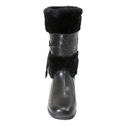 PEERAGE Bianca Women's Wide Width Leather Boots