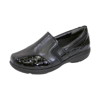 Fazpaz Peerage Agatha Women Wide Width Comfort Leather Loafers