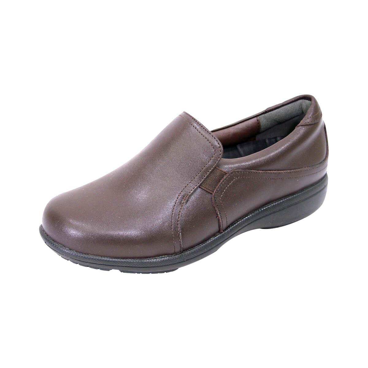 PEERAGE Therese Women's Wide Width Leather Loafers