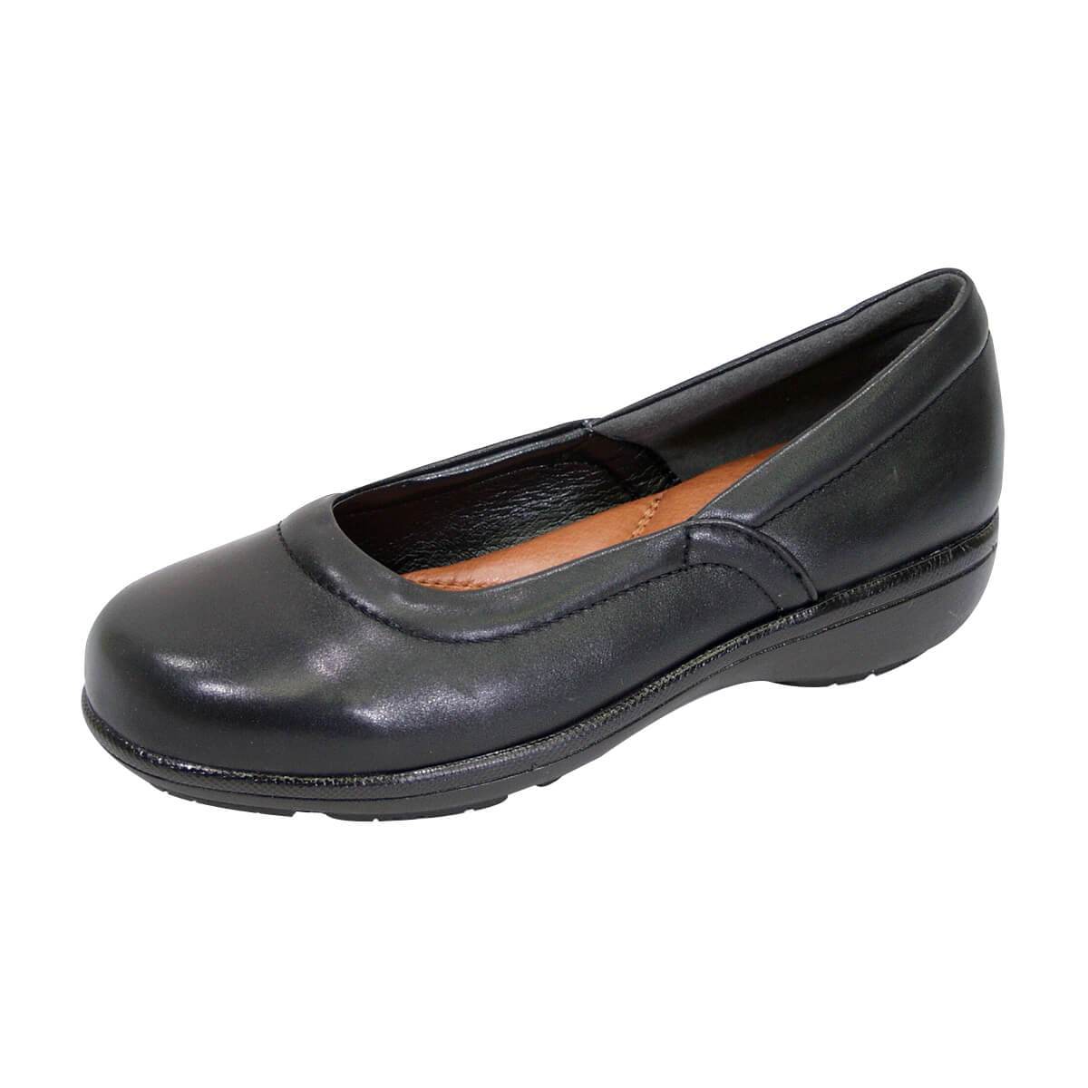 Fazpaz Peerage Vicky Women Wide Width Casual Comfort Leather Loafers