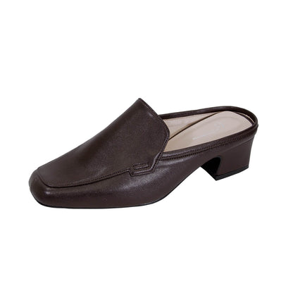 PEERAGE Jackie Women's Wide Width Leather Mules