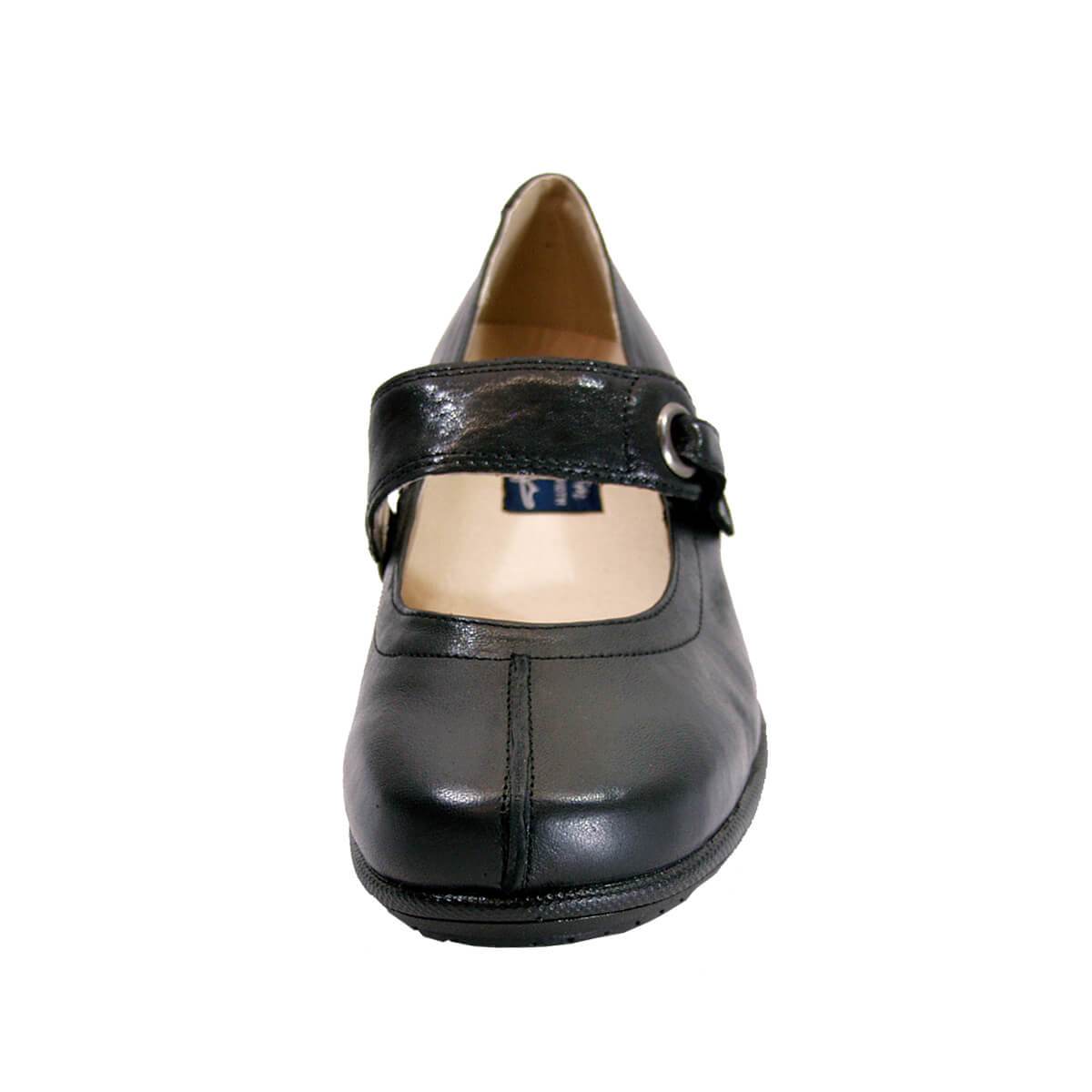 PEERAGE Deena Women's Wide Width Mary Jane Leather Shoes
