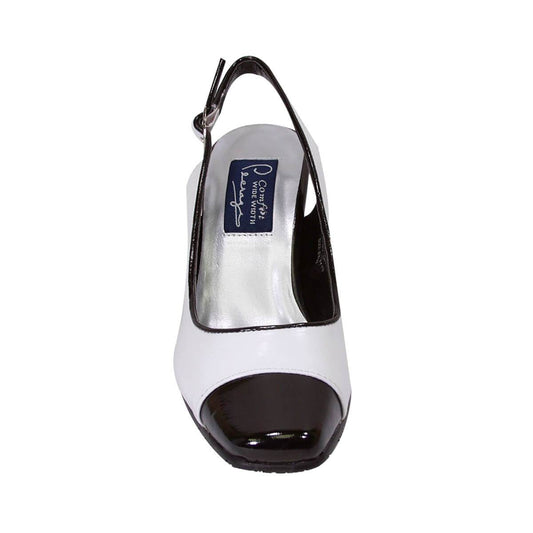 PEERAGE Roxy Women's Wide Width Leather Pumps