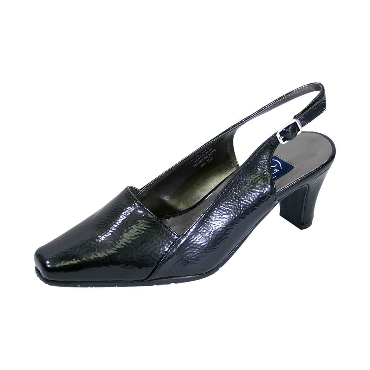 Fazpaz Peerage Celina Women's Wide Width Patent Leather Slingback Shoes