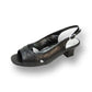 Fazpaz Peerage Karen Women Wide Width Leather Heeled Slingback Comfort Sandals