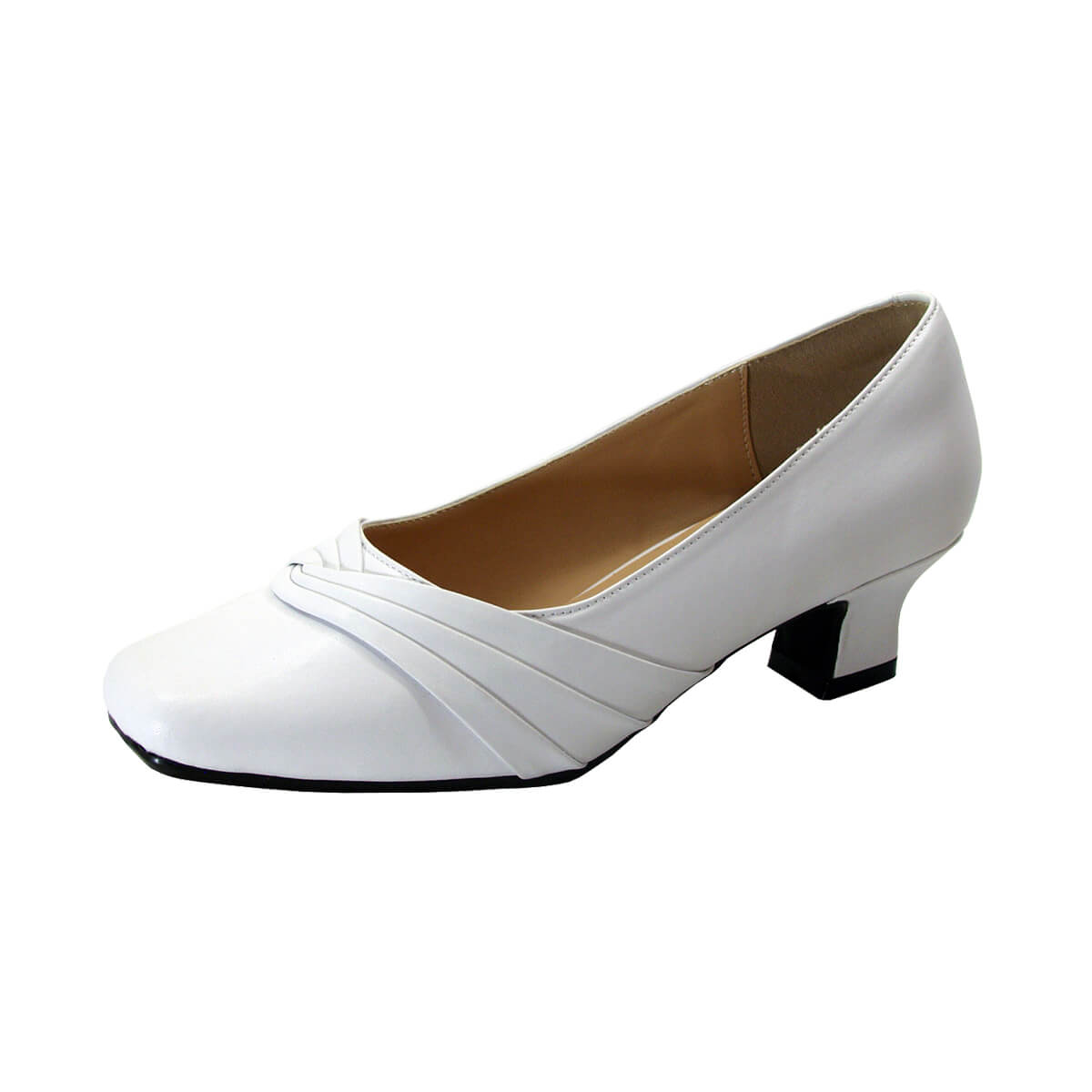 PEERAGE Angela Women's Wide Width Leather Dress Pumps – FootwearUS